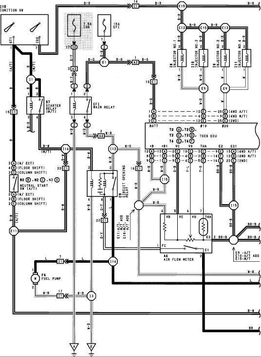 1987 Toyotum 4runner Sr5 22re Efi Wiring Diagram