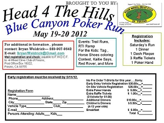 Head for the Hills/Blue Canyon Poker Run