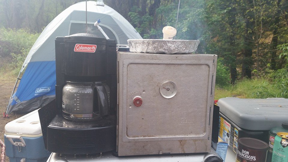 smelting Aluminum on a camp stove 
